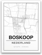 Poster/plattegrond BOSKOOP - A4