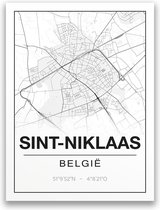 Poster/plattegrond SINT-NIKLAAS - A4