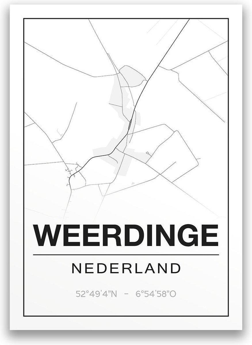 Poster/plattegrond WEERDINGE - A4
