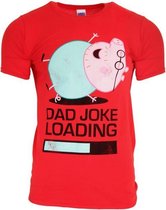 Daddy Pig - Peppa Pig - Dad Joke - Heren T-Shirt Rood -S