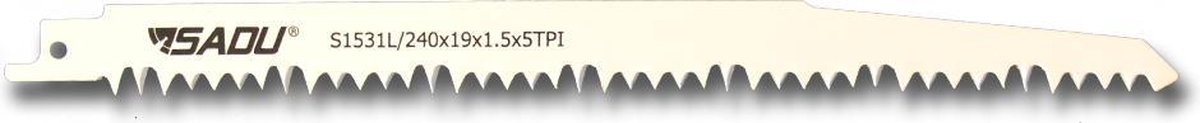 Recipro Sadu S 1531 L 240x19x1,5x5 TPI - per 5