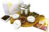 Dutch Tea Maestro - Happy Luxe Theepakket Compleet - Zelf thee maken pakket voor thuis - Thee cadeau - Origineel cadeau