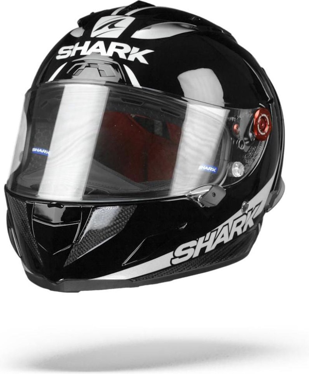 SHARK RACE-R PRO GP BLANK 30TH ANNIVERSARY Motorhelm Integraalhelm Zwart Carbon Pearl M