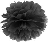 Pompon Zwart 25cm