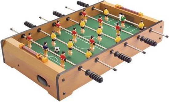 Afbeelding van het spel Mini Voetbal Tafel - hout - 48.5x28.5x8.4 cm