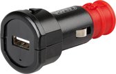 Uni-Tech, 1 Usb poort universele lader - Fast Charge - 2400 mA - 12/32V Din+standaard