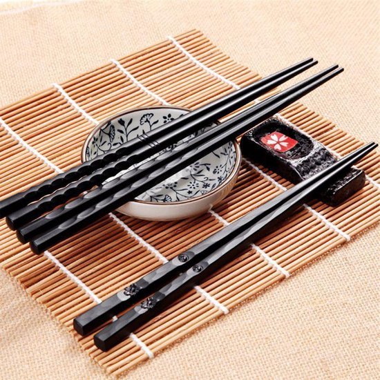 Muf Diplomatieke kwesties ambitie KELERINO. Chopsticks set (6 stokjes) - Eetstokjes Sushi - Design | bol.com