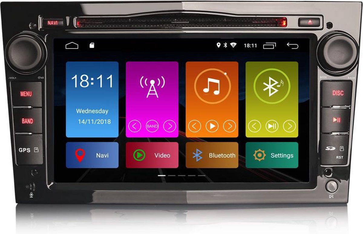 helper jazz Stamboom Opel Navigatie Autoradio | Android 9.0 | Bluetooth & Wifi | Zwart | DAB+ |  bol.com