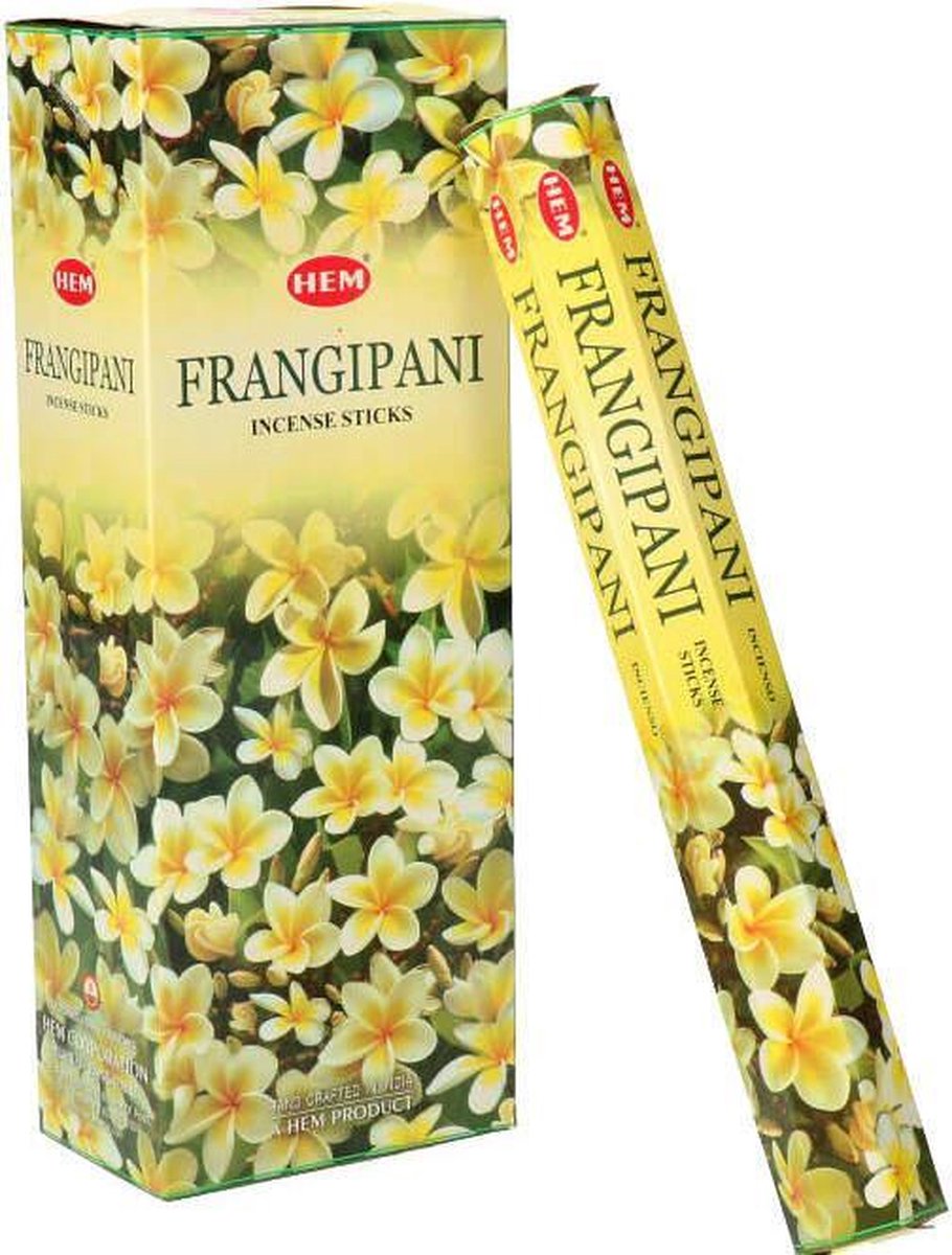 HEM Wierook - Frangipani - Slof (6 pakjes/120 stokjes) Multicolor