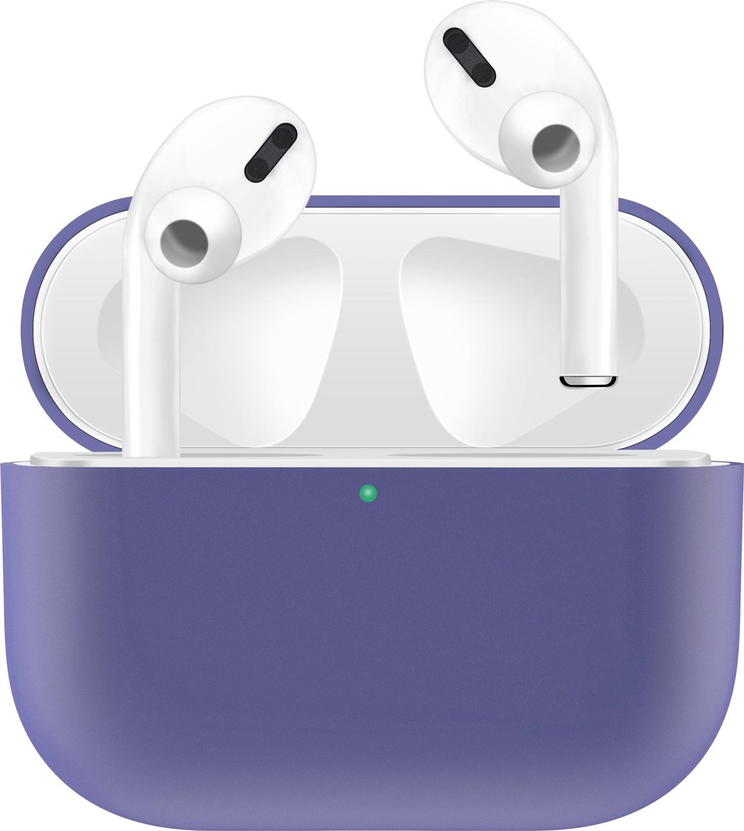 KELERINO. Siliconen Case geschikt voor Apple AirPods Pro - Hoesje - Paars