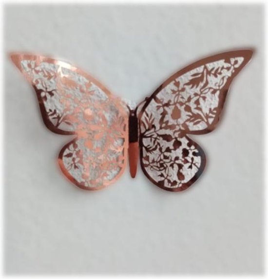 Sticker decoratie rode vlinders Sticker decoratie rode vlinders