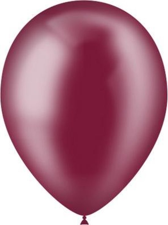 Bordeaux Rode Ballonnen Doorzichtig 25cm 10st