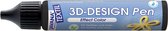 Javana Zwarte 3D-DesignPen - 29ml - 3D effect pen voor op licht en donker textiel