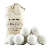 RX Goods 8 Stuks Herbruikbare Wollen Wasbollen - XL 6CM - Ballen voor in de Wasdroger & Wasmachine