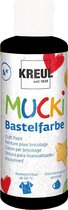 MUCKI Zwarte Knutselverf - 80ml - Dermatologisch getest, parabenenvrij, glutenvrij, lactosevrij, veganistisch