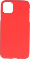 Color TPU Hoesje voor iPhone 11 - Rood
