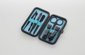 7 - delig - Manicure set - Pedicure set - Verzorging setje - Blauw - Nagelverzorging