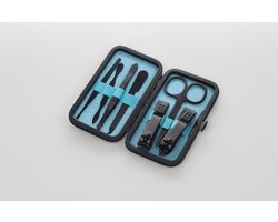 7 - delig - Manicure set - Pedicure set - Verzorging setje - Blauw - Nagelverzorging