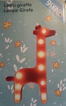 Giraf Lamp met 9 Led Lichten - 30 x 19.5 cm