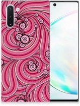 Hoesje maken Geschikt voor Samsung Galaxy Note 10 Swirl Pink