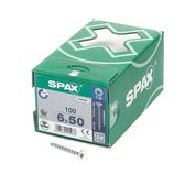 Spax Spaanplaatschroef Verzinkt Torx 6.0 x 50 - 100 stuks