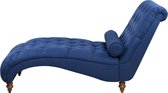 Beliani MURET - Chaise longue - blauw - polyester