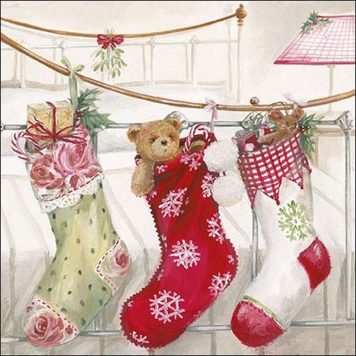 Ambiente Christmas Stockings papieren servetten