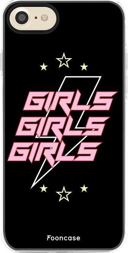 schrijven Donker worden Trots FOONCASE iPhone 7 hoesje TPU Soft Case - Back Cover - Rebell Girls  (sterretjes bliksem... | bol.com