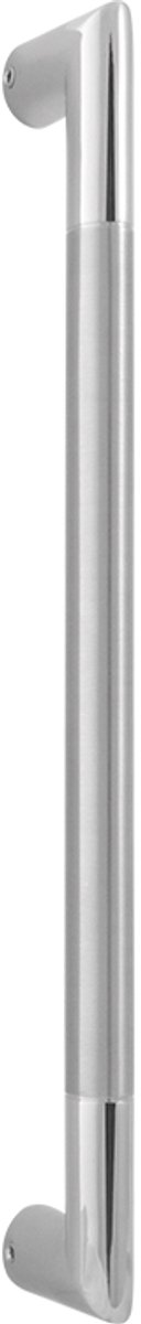 Deurgreep - RVS gepolijst - RVS - GPF - Binnendeur - recht GPF75 25,4x350mm RVS gepolijst met RVS geborsteld