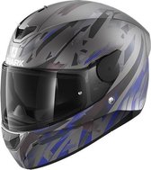 Shark D-Skwal 2 Kanhji Matt Anthracite Blue Black  Integraalhelm - Motorhelm - Maat S