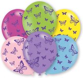 Amscan Ballonnen Butterflies 27,5 Cm 6 Stuks