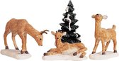 Lemax - Dad And Fawns - Set Of 4