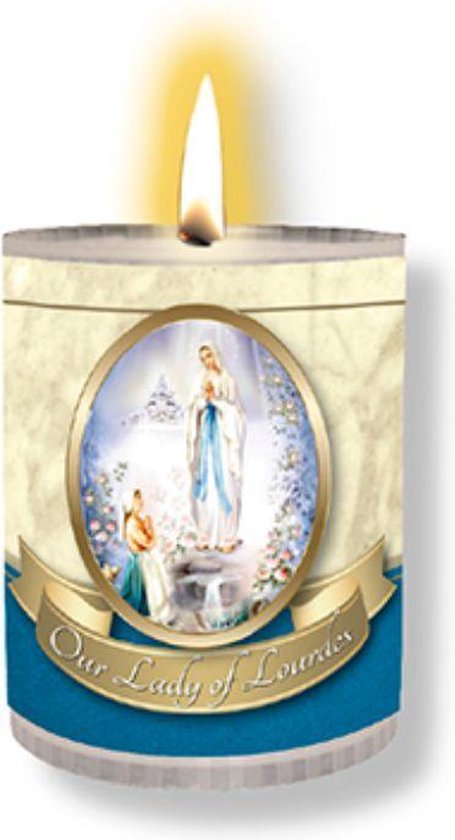 Kaarsjes 24uurs Maria van Lourdes 4 stuks | bol.com