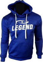 Legend Sports Logo Hoodie Blauw Maat L