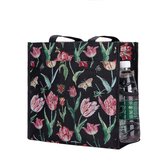 Signare Gobelin - cityshopper - Schoudertas - Tulp zwart – Jacob Marrel - Tulpen