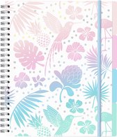 Pretty Paradise collegeblok A4 4-in-1 met 4 PP tabladden