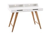 Bureau - Bureautafel - Scandinavisch design - Lade - Open vakken - Hout - 110x60x85 cm