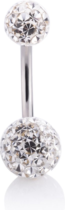 Navel Piercing enige echte Helderwit Swarovski