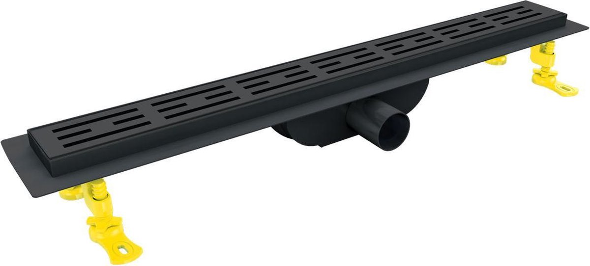 Douchegoot Duscheline Premium Style Mat Zwart 80cm