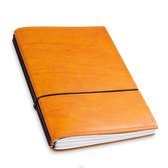 X17 Notebook A5 Leder Natur Cognac - 3 katernen