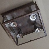 Plafondlamp Vitrine 4L Fleure - Brons - Outlet