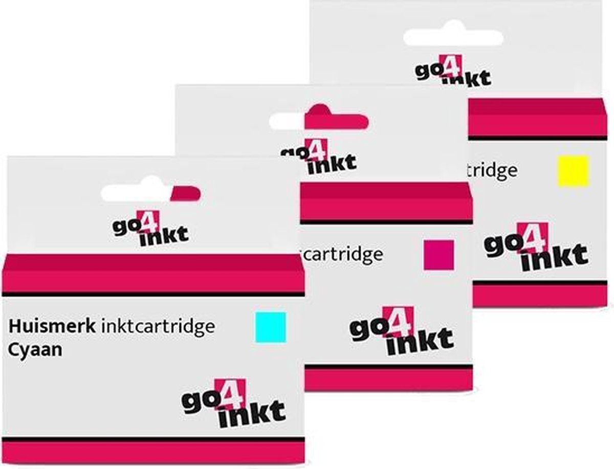 Go4inkt compatible met Brother LC-1240 c/m/y inkt cartridges multipack - cyaan, magenta, yellow