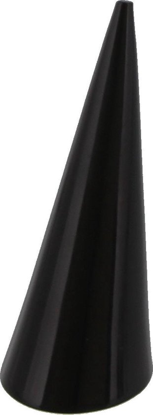 Porte-bijoux Cone - Présentoir pour bagues - Acrylique - 8x3 cm - Noir - Dielay