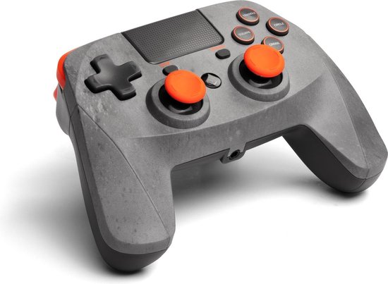 Snakebyte Draadloze Controller 4 S - PS4 - Rock/Grijs/Oranje