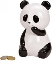 Spaarpot panda beer in zwart wit van keramiek