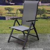 Lucca standenstoel verstelbaar aluminium antraciet