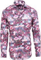 Azalea Overhemd met een trendy roze-paars print-41