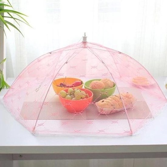 2 Stuks Handig Vliegennetje Tegen Insecten Op Uw Eten - Multicolor - 30 x30 — afbeelding 5