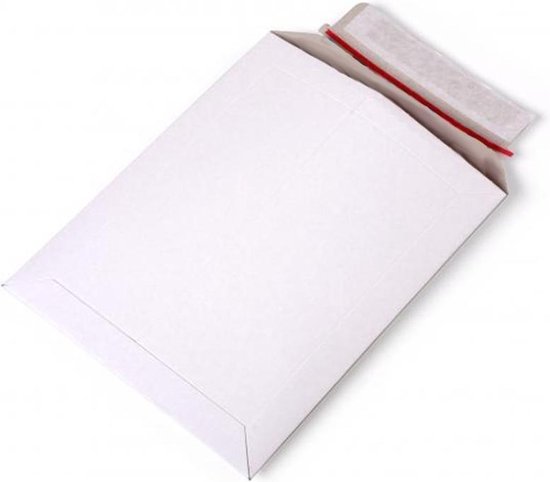 abces wit druk 10x Witte kartonnen verzendenveloppen A4 - Enveloppen  verzendmateriaal/verpakkingen | bol.com