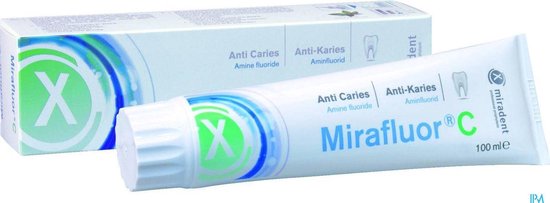 Miradent Mirafluor® C Tandpasta fluoride tandpasta tegen gaatjes en voor remineralisatie